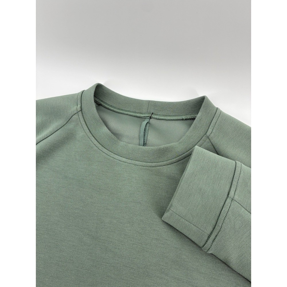 Lululemon City Sweat Crewneck Pullover Sage Green XL Sweatshirt Raglan Sleeve