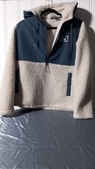 Hurley Men’s Long Sleeve Half Zip Sherpa Anorak Hoodie Small