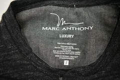 Marc Anthony Mens Heather Long Sleeve Snap Henley Neck Pullover Sweatshirt S