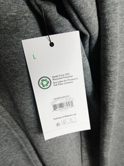 Athletic Works Men’s Fleece Hoodie Sweatshirt, Size L CHARCOAL GREY HEATHER!.