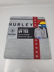Hurley Men’s Sunny Side Hybrid Stretch Tagless UV T-Shirt XL Grey