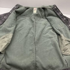 Dickies Hooded Plaid Flannel Jacket Mens Medium Gray Fleece Lined Snap Close