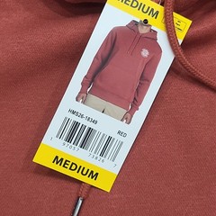 Hurley Mens Red Casual Long Sleeves Pullover Hoodie with Pockets Size Medium