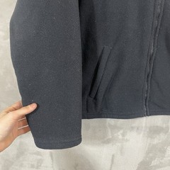 Dickies Sherpa Lined Fleece Hoodie Jacket Mens Large Workwear Black *pilling*