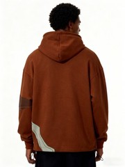 Men’s Y2K Skull Scythe Hoodie Retro Colorblock Patchwork Streetwear Hip-Hop NEW
