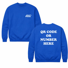 Personalised Photo and Text Sweatshirt, Custom Front & Back Jumper, Custom Gift