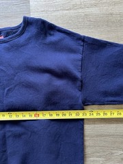 Hanes Premium Navy Blue Crewneck Sweatshirt Blank Fleece Pullover Men’s L