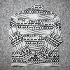 Chubbies Quarter Zip Fleece Pullover Bear Tree AOP Gray Comfort Men Size Small
