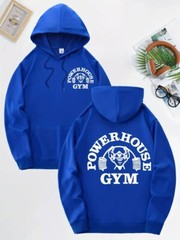 Powerhous Gym Mens Hoodie Hooded Fleece Joggers Jogging Muscle Fitness Jumper