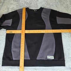 The Giving Movement Colorblock Sweatshirt Mens XS/S Black Oversize Sustainable