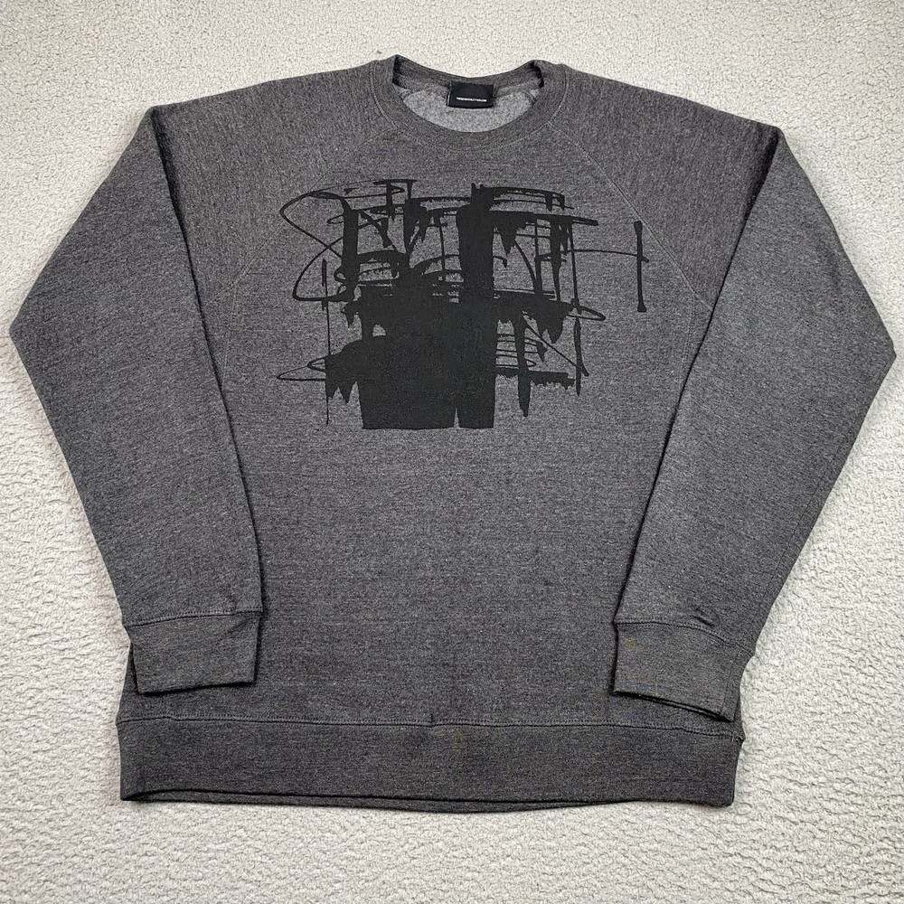 The Seventh Letter Sweatshirt Men’s Size XL Gray Crewneck Pullover Graffiti EUC