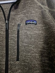 PATAGONIA Microfleece 1/4 Zip Pullover Sweatshirt Tan M for fall, Winter, Spring
