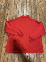 Vintage Bike Quarter Zip Size Large 90s Bicycle Red Fall Winter Bicycle