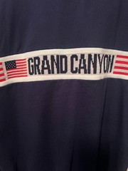 GRAND CANYON NATIONAL PARK MENS HOODIE NAVY BLUE SIZE XL RED/WHITE/BLUE BAND