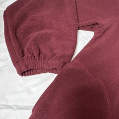 Roundy Ridge Clothing Men’s M Burgundy Blue 1/4 Zip Fleece Logo Sweatshirt
