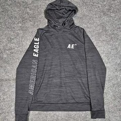 NWOT American Eagle men hoodie pullover gray size XXS Flex