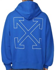Off-White Costco Exclusive Men’s Pullover Hoodie Blue Brand New