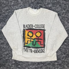 Blacker The College Sweeter The Knowledge Crewneck Mens Size XL Pullover Vintage
