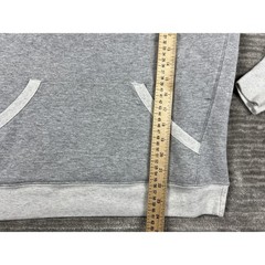 Champion Hoodie Mens Small Gray Script Logo Pullover GF934 Raglan Fleece Sport