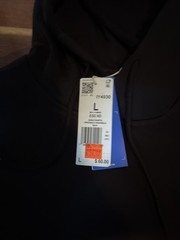 Adidas Trefoil Essentials Hoodie Black Men’s Large L NWT Brand New