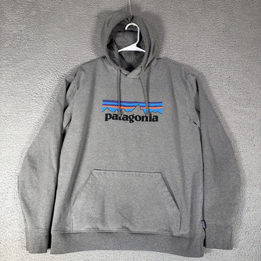 Patagonia Uprisal Hoodie Mens L Gray Sustainable Pocket Regular Fit