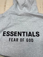 Fear of God Essentials Hoodie Light Heather 192HO246258 100% authentic