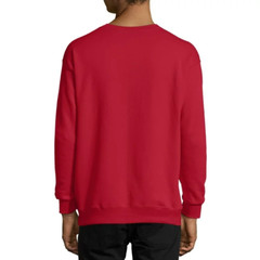 Hanes Men’s Long Sleeve Ecosmart Fleece Sweatshirt, Deep Red, Large