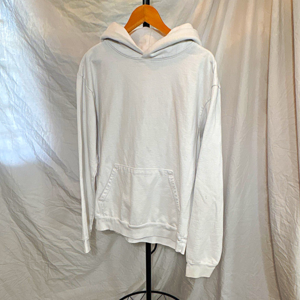 Talentless Hoodie Mens M White Heavyweight 100% Cotton Made Mexico Streetwear