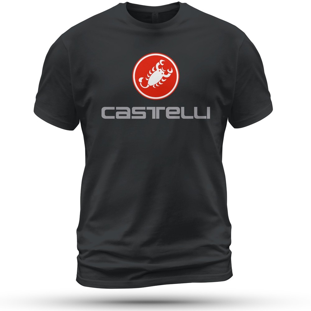 Castelli Cycling Bike Sport Logo T-Shirt Funny Size S-5XL Made in USA