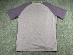 01.ALGO Performance Wick 3/4 Sleeve Shirt Men’s Large Purple Anti Odor Uv SPF 40