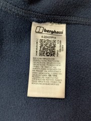 Berghaus Fleece Jacket Mens XXL Full Zip Navy Gorpcore Outdoor Hiking Walking