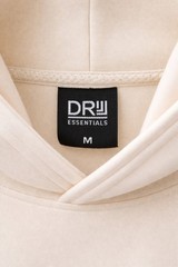 DRJ Essentials Short Sleeve Hoodie Men M Dusty Yellow Streetwear Pullover NWT