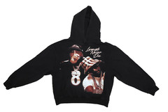 Rod Wave Merch Mens Black Legends Never Die Graphic Pullover hoodie Sweatshirt S