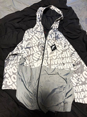 Nike Jordan Jumpman Full Zip Hooded Hoodie Gray/Black/White youth M AO1082-021