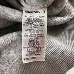 Quiksilver Mens Keller Hoodie Light Gray Heather Size L Sweater Pullover