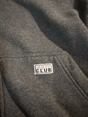 Pro Club Heavy Weight Gray Fleece Full Zip Hooded Hoodie Pockets Size M