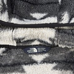 The North Face Hoodie Mens 2XL Black White Sherpa Aztec Fleece 1/2 Zip Pullover