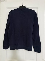 Adidas Essentials 3-Stripes Fleece Crew Sweatshirt Navy Blue