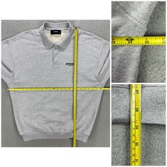 Represent Owners Club Sweatshirt Mens Large L Grey Long Sleeve Polo Sweater 1