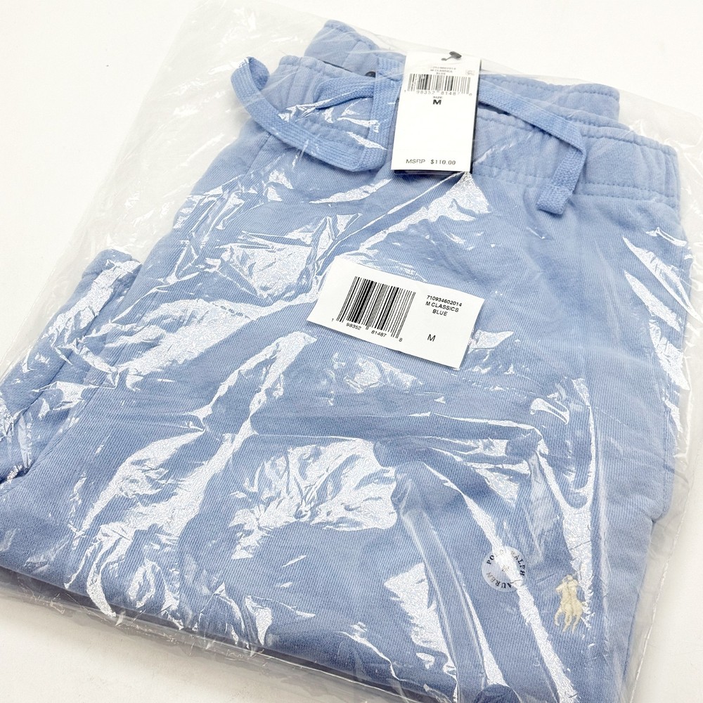 *NEW* Men POLO RALPH LAUREN 6.5-Inch Loopback Fleece Short BLUE (710934602014)👍