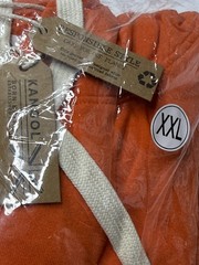 Kangol Apparel Orange Drawstring Hoodie Size XXL NWT Soft And Sustainable