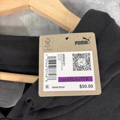 Puma Hoops Posterize 2.0 Sleeveless Hoodie Mens 2XL Black Basketball Gym NEW