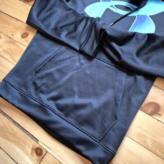 Under Armour Coldgear Hoodie Mens Small Black Sweatshirt Lined Outdoor School