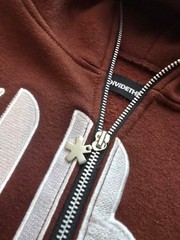 Divide The Youth Brown Zip-Up Hoodie Size small