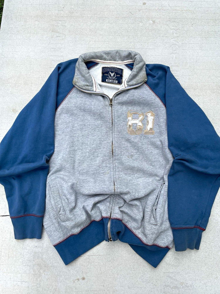 Company 81 Men’s XL Colorblock Full Zip Fleece Sweatshirt Mock Neck Logo