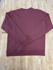 GEAR Men’s M Burgundy Crewneck Fleece Pullover Boston MA Embroidered Logo