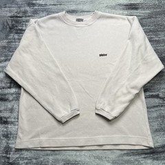 Vintage 90s Quicksilver Crewneck Long Sleeve Pullover Surfer Size Large Beige