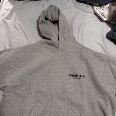 Fear of God Essentials Hoodie Dark Oatmeal Size Large (SS22)