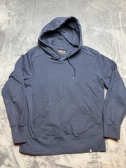 American Giant Hoodie Mens Med Blue Heavyweight Fleece Cotton Pullover Made USA