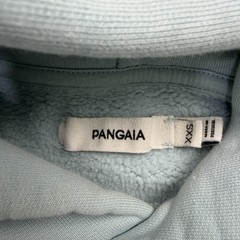 Pangaia Hoodie Mens XXS Light Blue Organic Cotton Recycled Fleece Pullover Logo